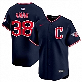 Men's Cleveland Guardians #38 Steven Kwan Navy 2025 Alternate Limited Stitched Jersey Dzhi,baseball caps,new era cap wholesale,wholesale hats